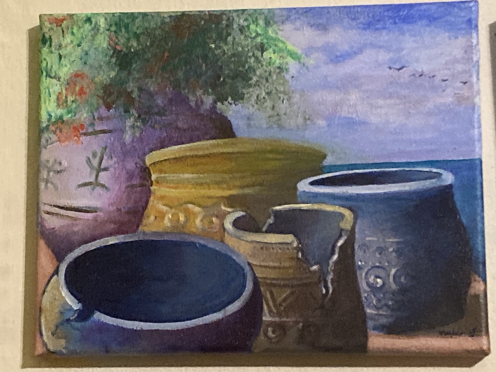 Crack Pot, acrylic