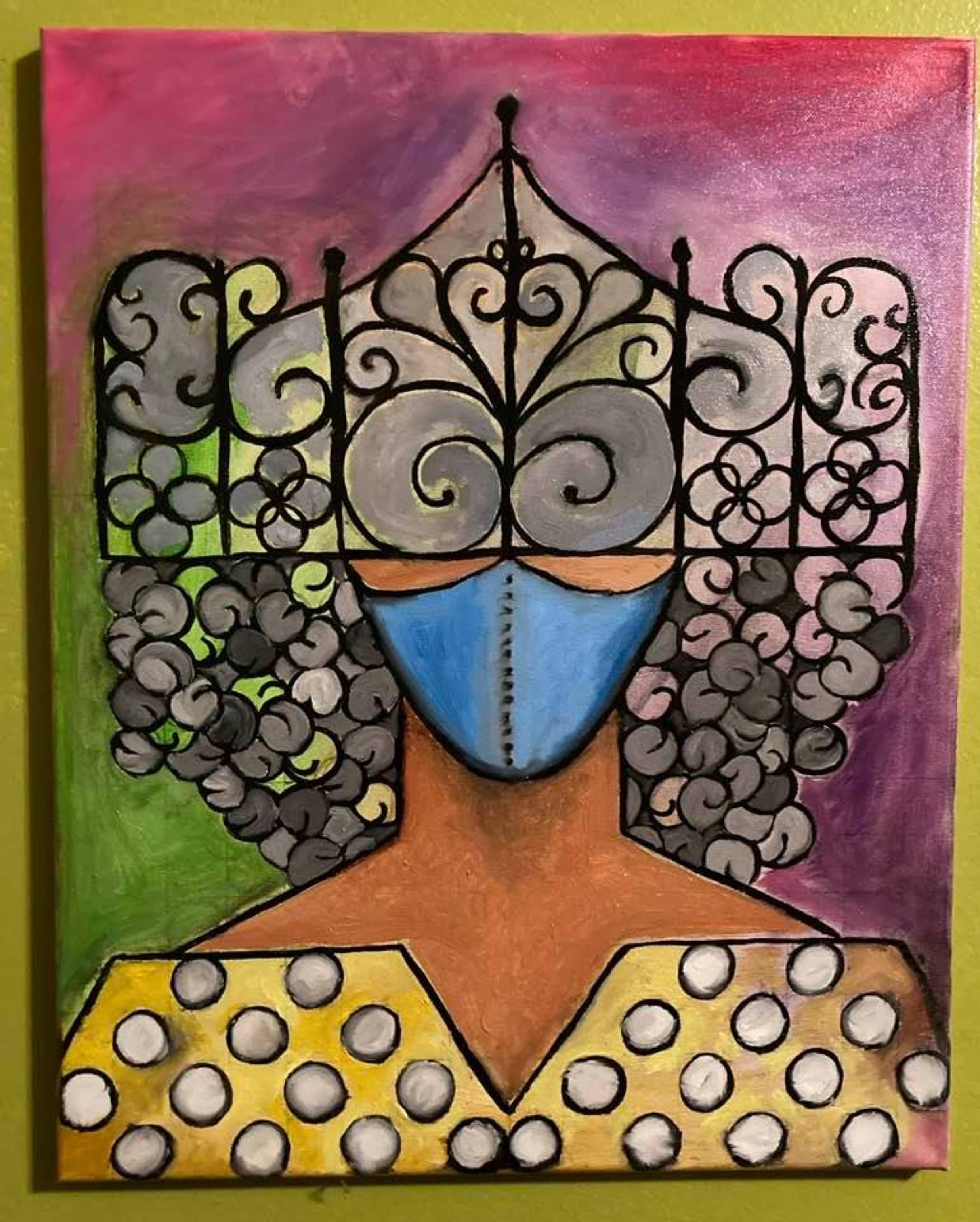 Face Mask, acrylic