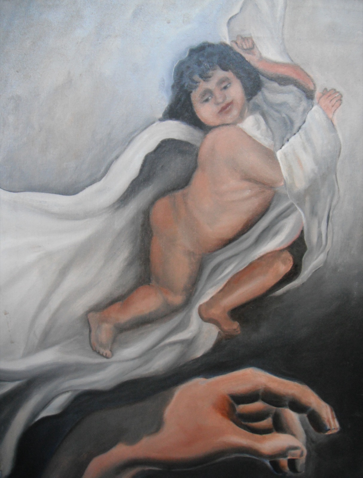 Angel, oil
