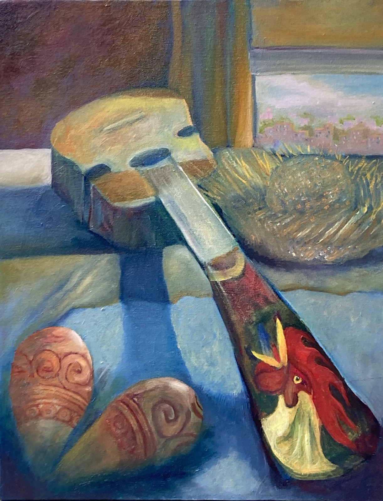 Cuatro Maracas, oil