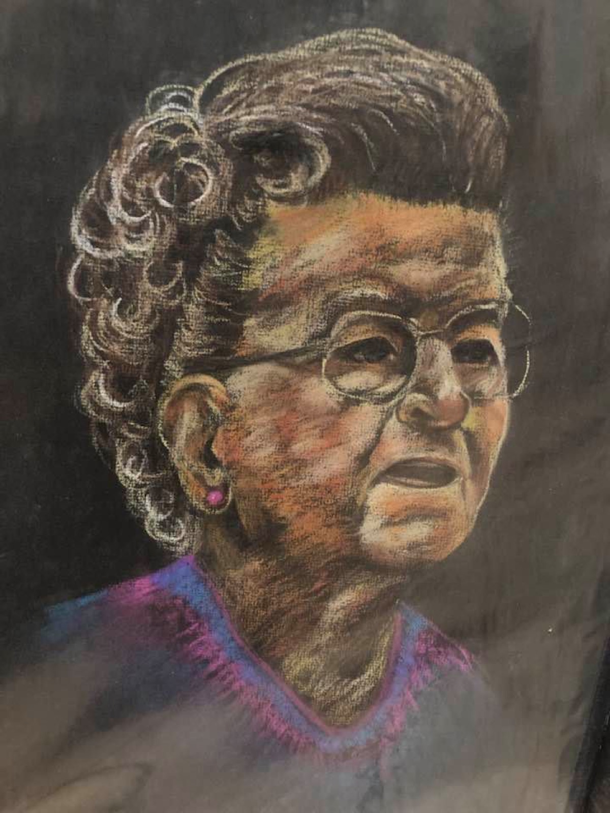 Lady, pastel