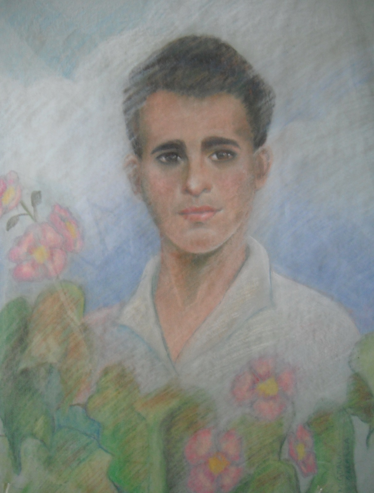 Portrait Rafi, pastel